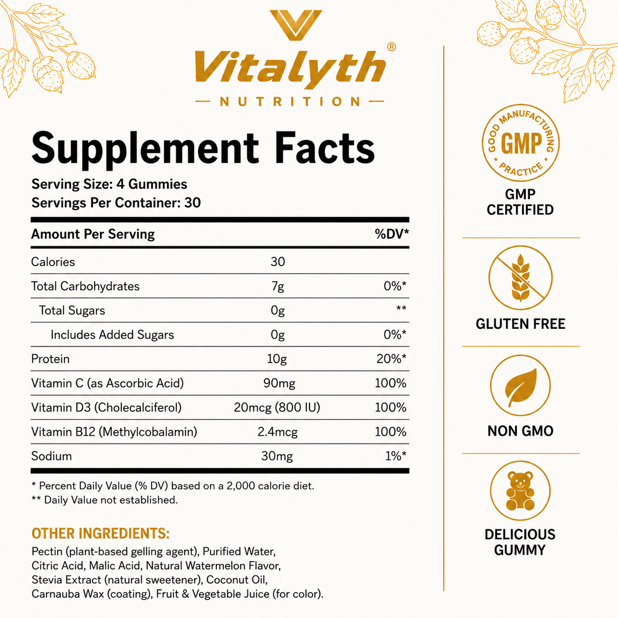 10G Whey Isolate Protein Gummies