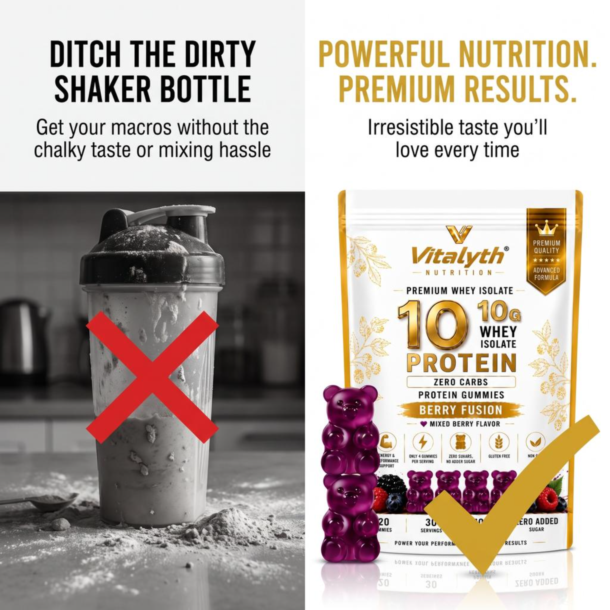 10G Whey Isolate Protein Gummies